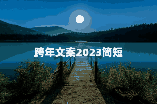 跨年文案2023简短(跨年文案2023简短文艺)